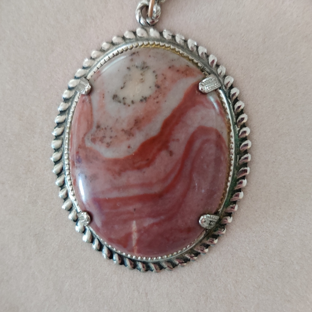 Vintage rhodochrosite healing necklace - Picture 10 of 16